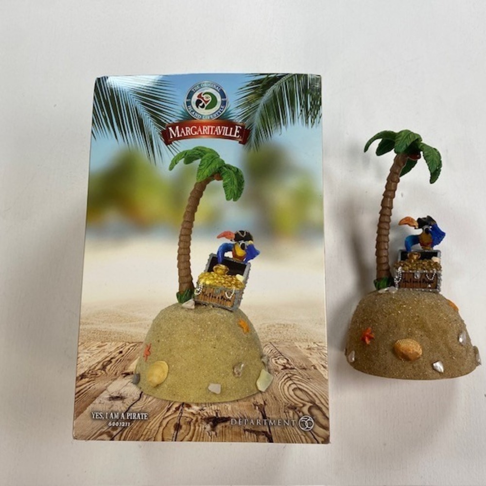 Department 56 Margaritaville Yes I Am A Pirate 6001211D Parrot Figurine Rare